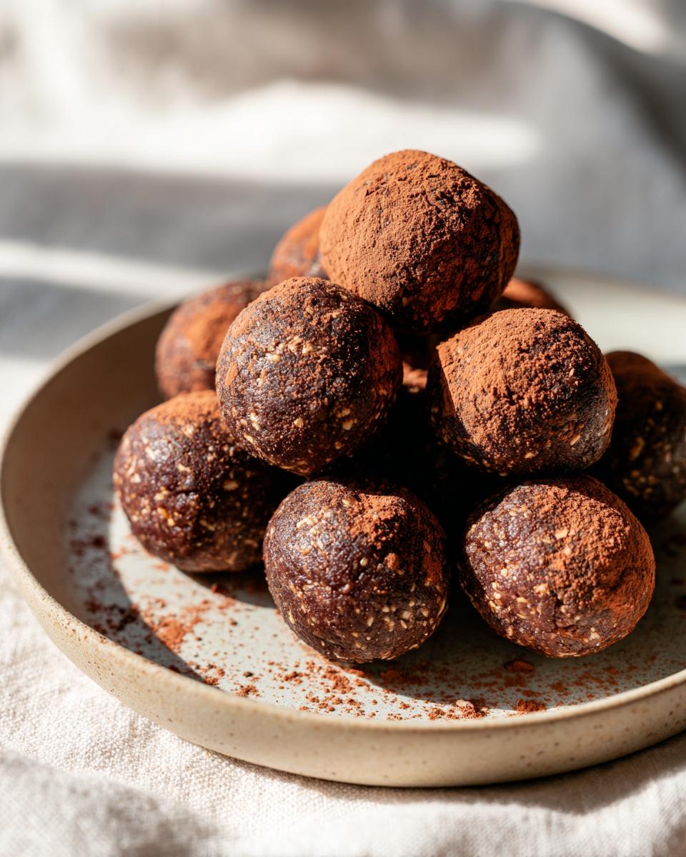 Schnelle Energy Balls Haferflocken: 10 Min