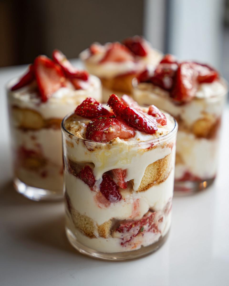 Blitz-Erdbeertiramisu im Glas: 3 Tage Meal Prep
