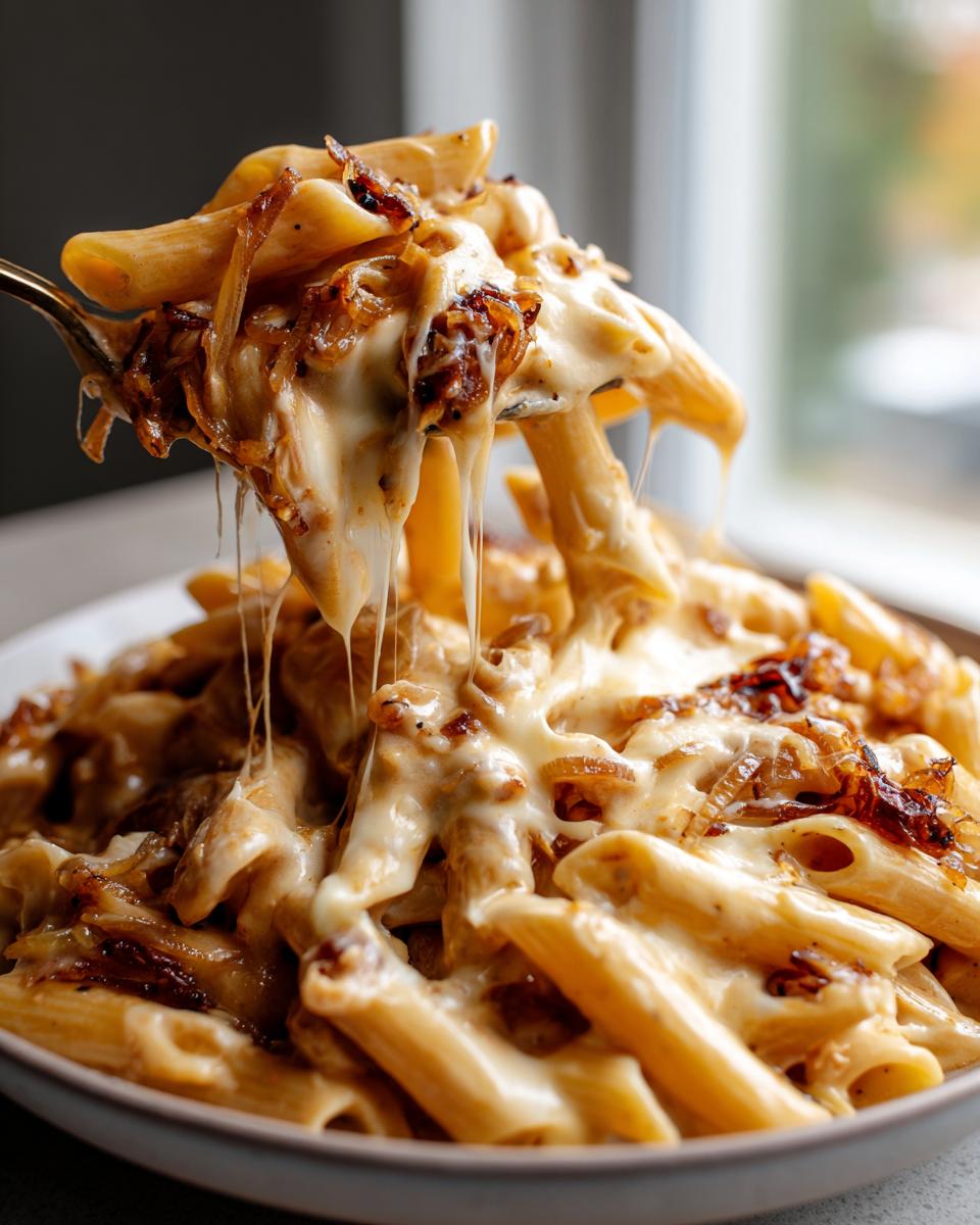 Geniale French Onion Pasta One Pot in 30 Min