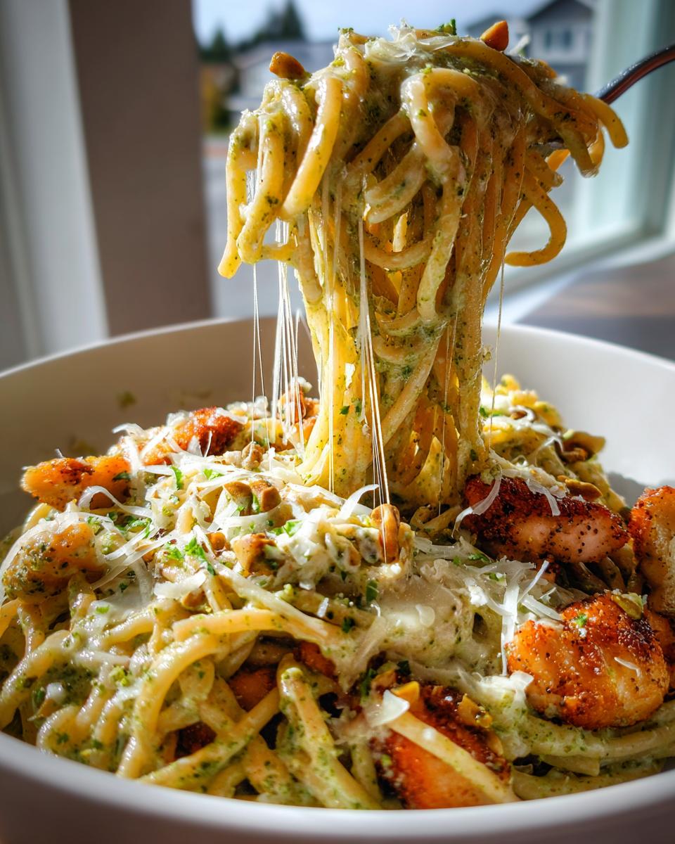 Cremige High Protein Pistazien Pasta unter 30 Min