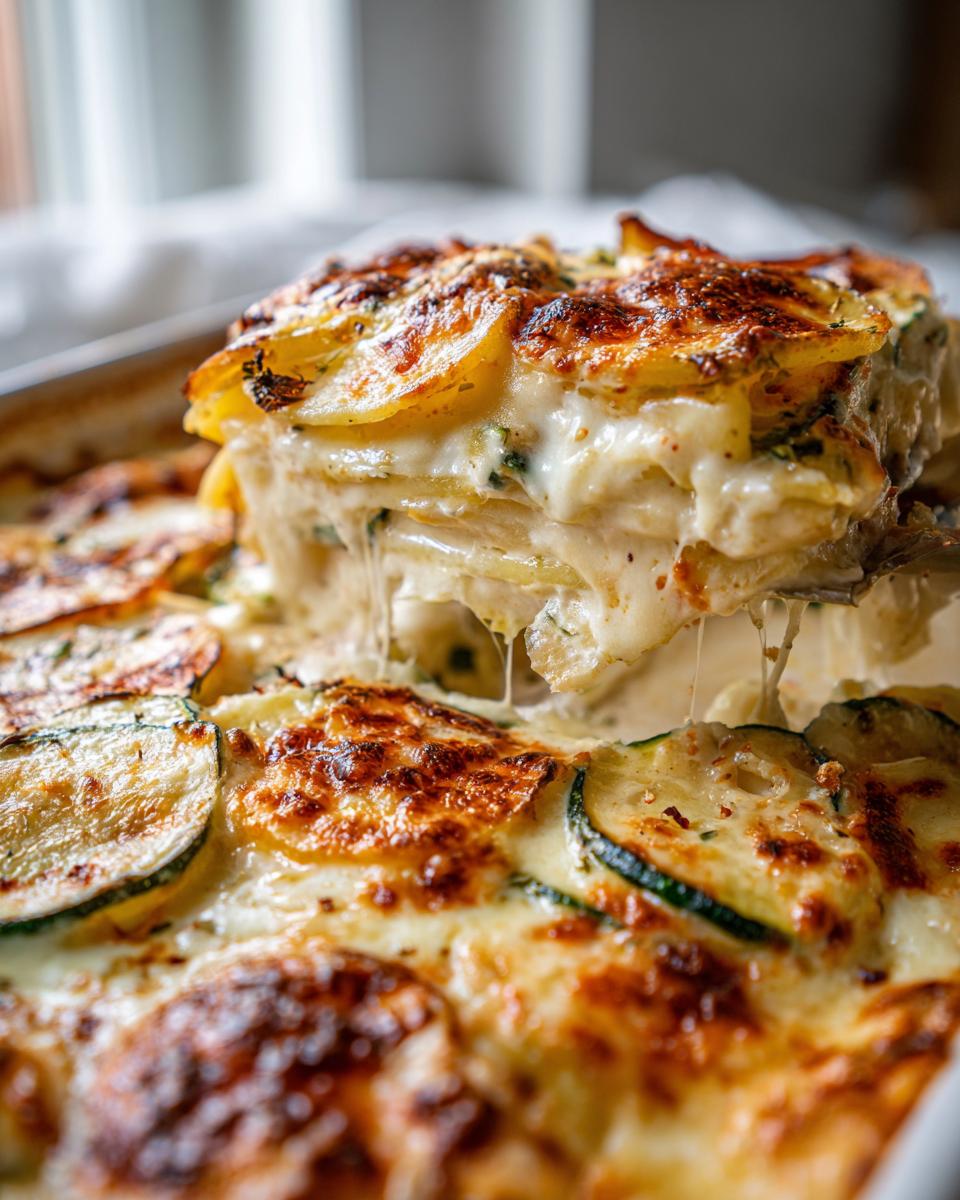 Schneller Kartoffel Zucchini Auflauf: 45 Min