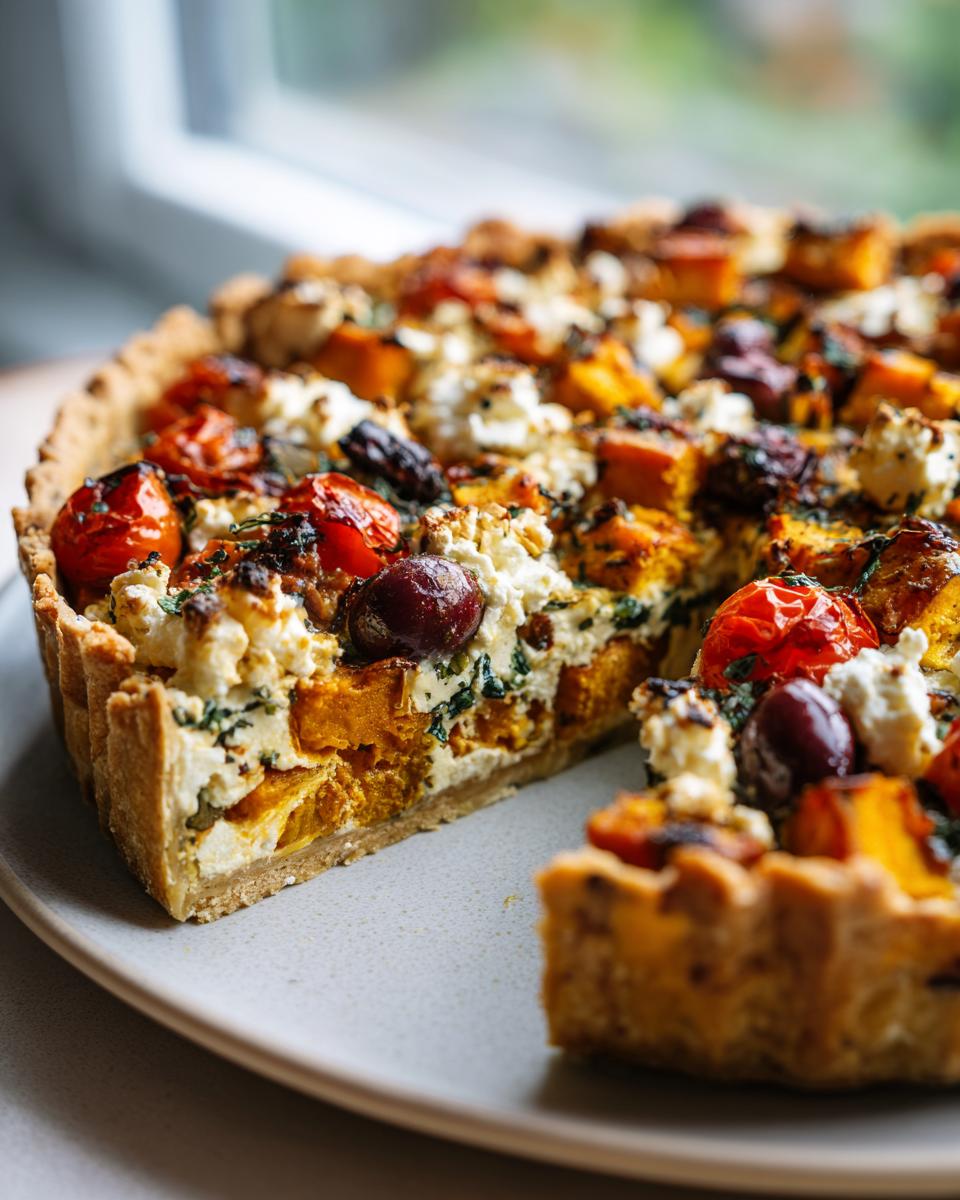 Herzhafte Kürbis-Tarte: 30 Min. Traum
