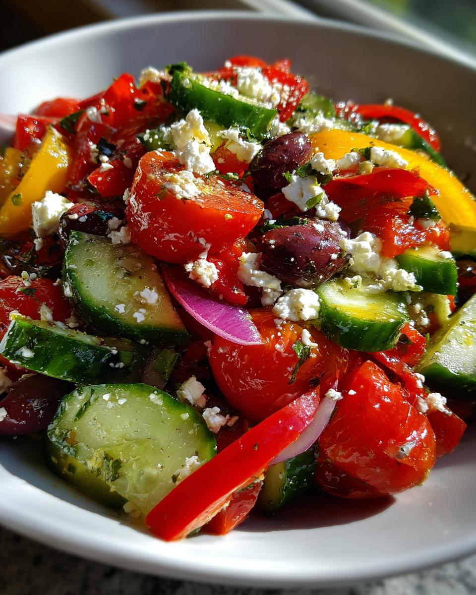 Schneller Bauernsalat mit Feta: 15 Min Genuss