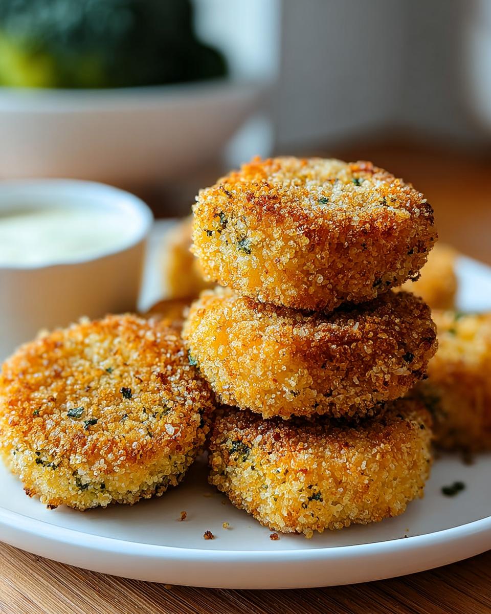 Schnelle Brokkoli Käse Nuggets: 20 Stück
