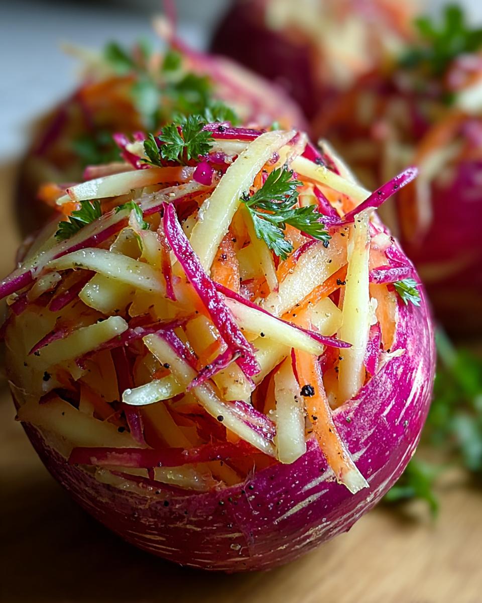Frischer Kohlrabi Karotten Apfel Salat: 20 Min Genuss