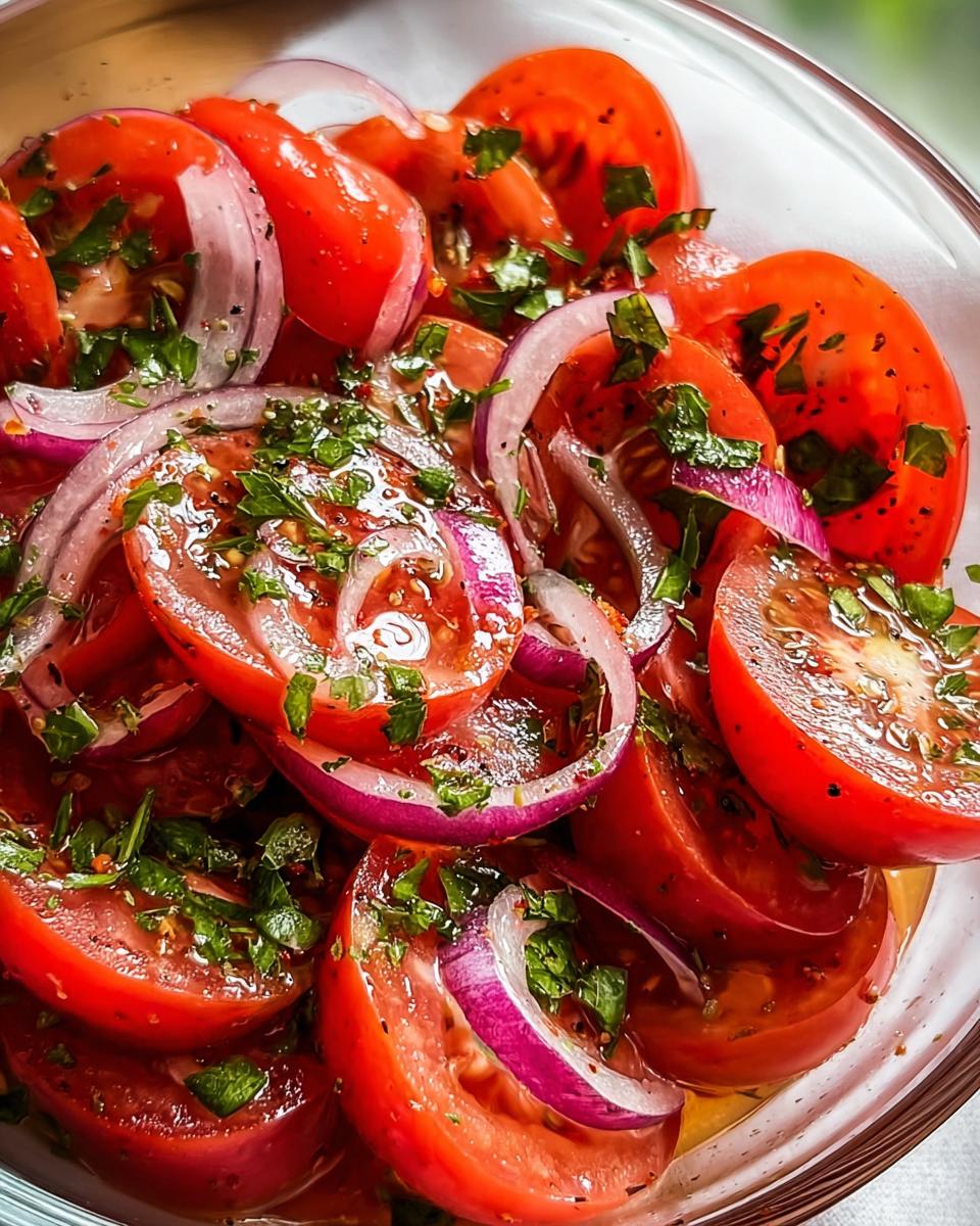 Frischer Tomatensalat: Köstlich in 5 Minuten