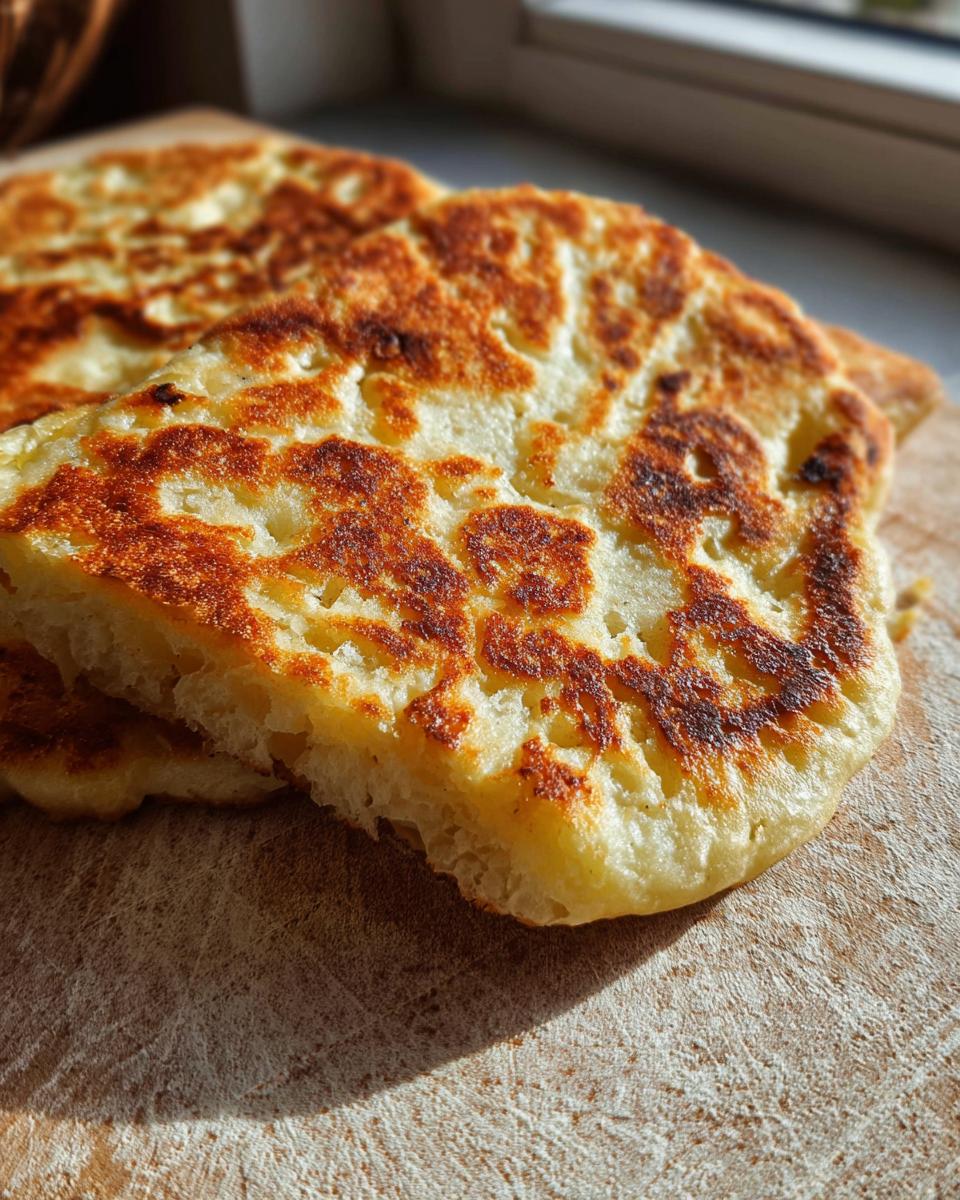 Schnelles, leichtes Fladenbrot ohne Hefe in 15 Min