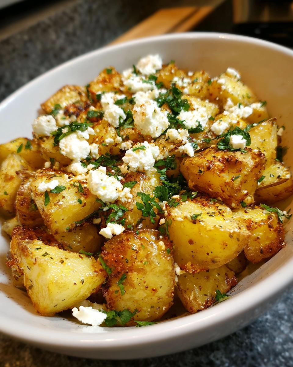 Knusprige griechische Feta-Kartoffeln: 35 Min.