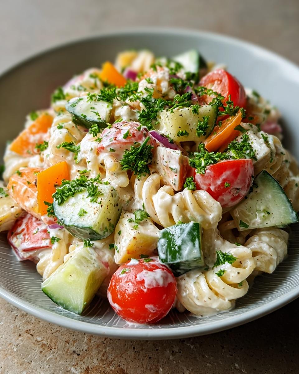 Leichter Nudelsalat: 30 Min. Genuss