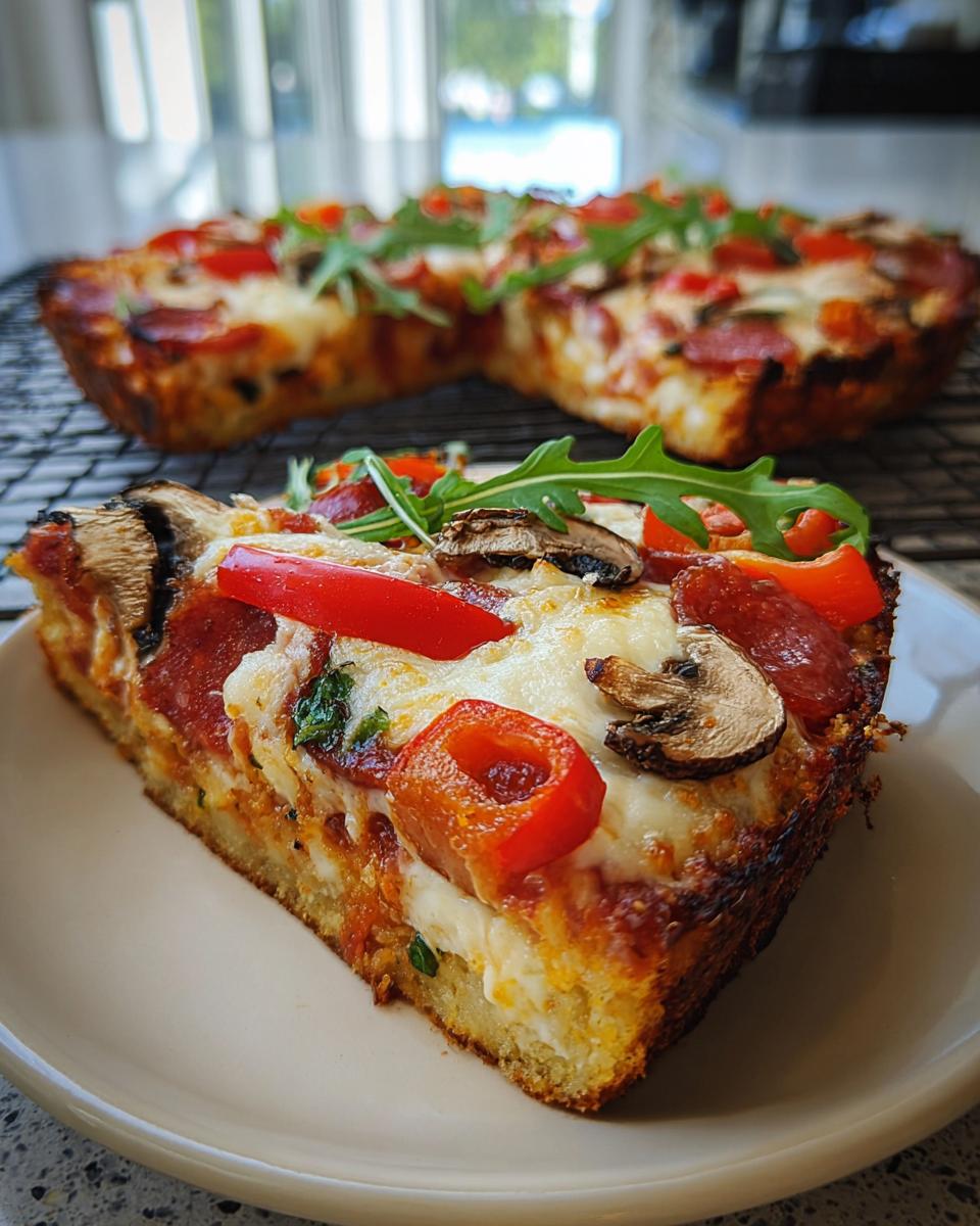 Schnelle Low Carb Schüttelpizza in 40 Min