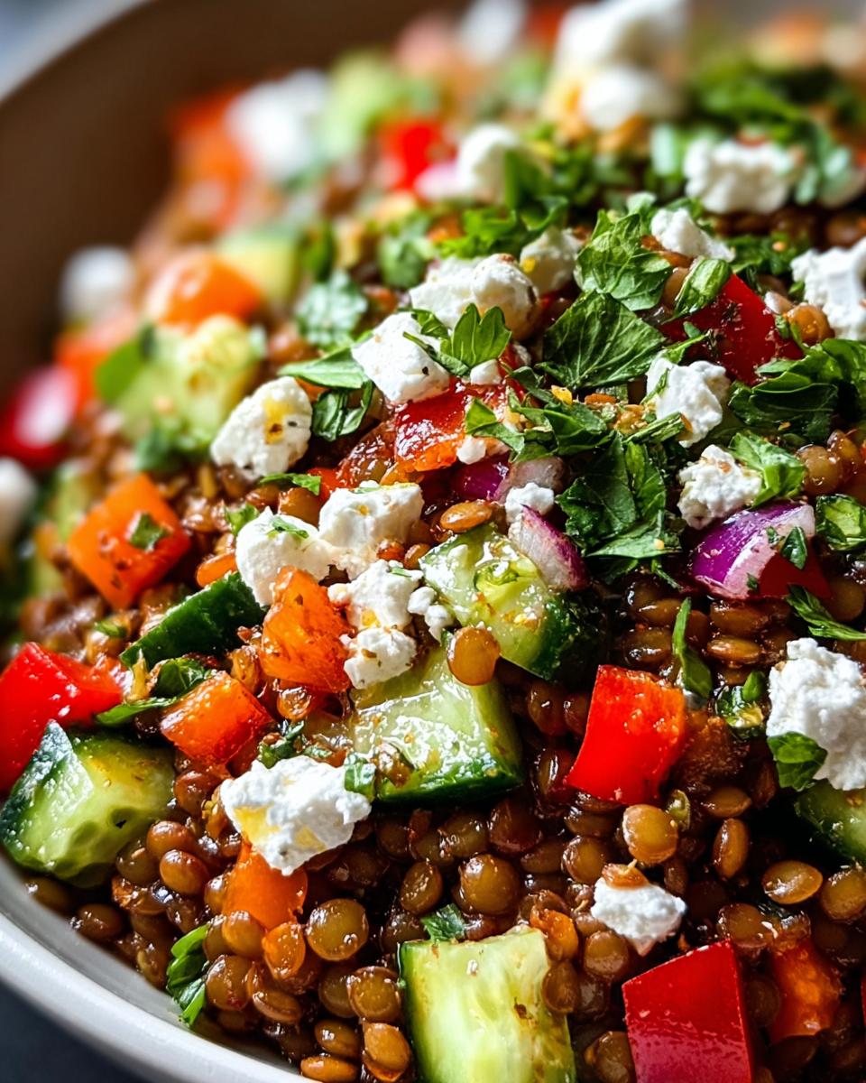 Orientalischer Rote Linsen Salat: 30 Min Genuss