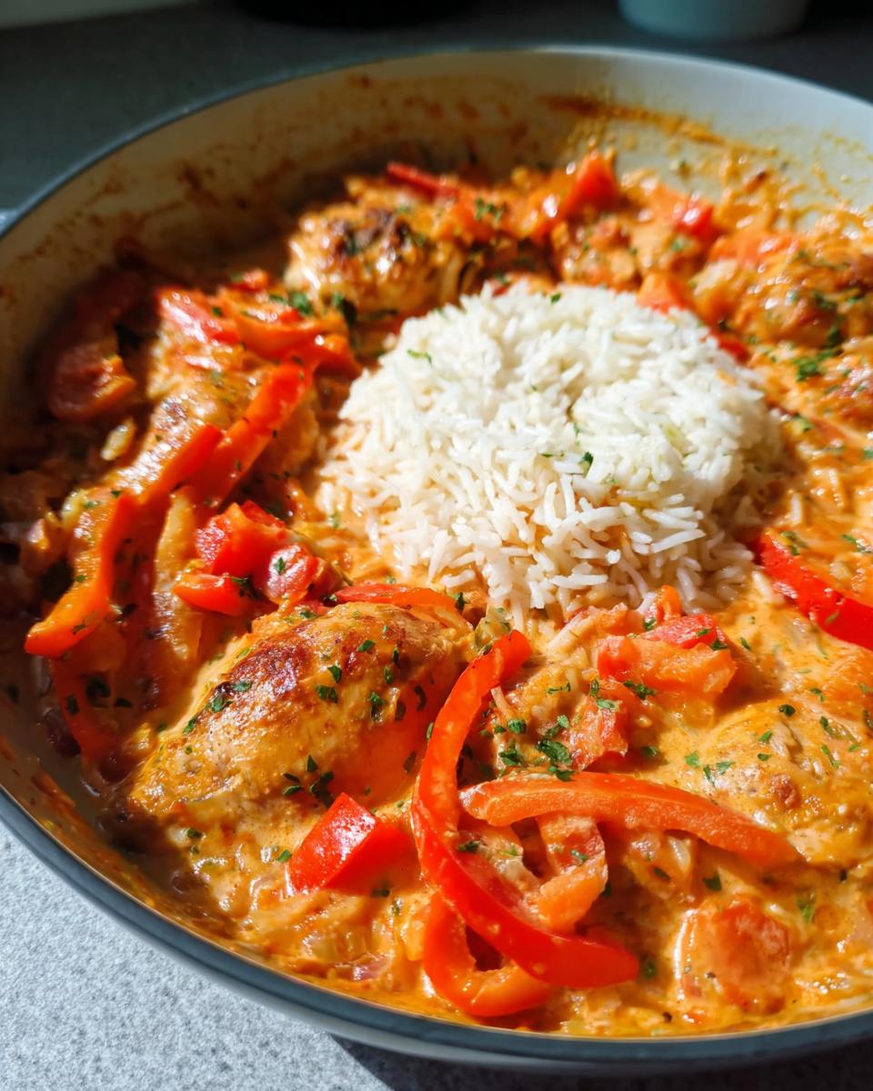 Schnelle Paprika-Hähnchen-Pfanne: 30 Min Genuss