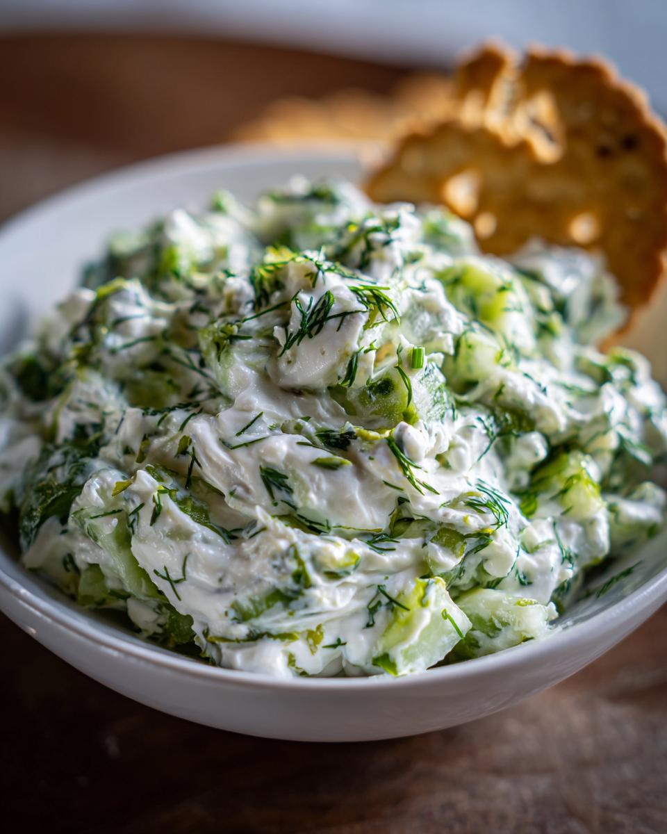 Blitzschneller Pickle Dip Frischkäse in 10 Minuten
