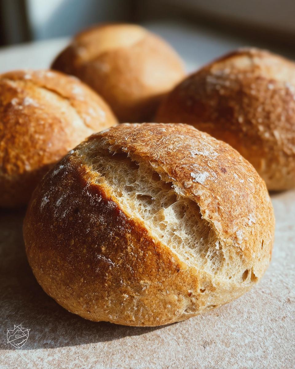 Schnelle Dinkelbrötchen mit Knuspriger Kruste in 30 Min