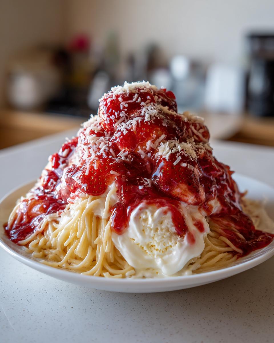 Einfaches Spaghetti Eis selber machen in 20 Min